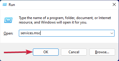 services.msc run window windows 11